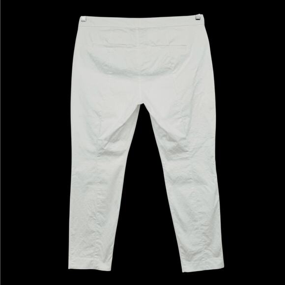 Lilly Pulitzer 29" Kelly Textured Ankle Length Mid-Rise Skinny Pant White Sz 14 - Picture 10 of 16